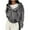 Gray, variant on SwiftWear Women's Cropped Pullover Hoodie Trendy Soft Sweatshirt with Pocket, Casual Streetwear Top Jacket White