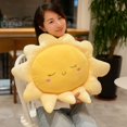 thumbnail image 6 of Sun Pillow Plush Sofa Cushion Pillow Cute Stuffed Sun Cushion Sun Shaped Floor Pillow Car Throw Pillow Plush Soft Toy for Kids Women Girls Bedside Home Decoration 15.7 Inch, 6 of 7