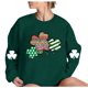 thumbnail image 4 of Herrnalise - Sudadera con estampado de trébol del Día de San Patricio para mujer, sudadera con trébol irlandés, suéter holgado de manga larga, prepárate para la grandeza por menos, 4 of 4