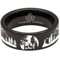 thumbnail image 5 of Nature Landscape Tungsten Carbide Ring, 5 of 9