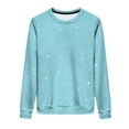 thumbnail image 6 of Wdfiry Women's Plus Size Sweatshirts Oversized Printing Pullover Tops Crewneck Long Sleeve Casual Fall Winter Sweatshirts, 6 of 8