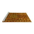 thumbnail image 2 of Ahgly Company Machine Washable Indoor Square Persian Yellow Traditional Area Rugs, 7' Square, 2 of 4
