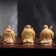 thumbnail image 4 of Cliff Cypress Wood Carved Fu Lu Shou Handheld Ornament Solid Wood Handle Piece Traditional Craft Figurine Cultural Decoration, 4 of 8
