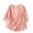 Pink-28, variant on Mittory Button Down Shirts for Women Solid Color Tunic Summer Tops Dressy Casual Loose Short Sleeve Crew Neck Henley Blouse