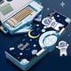 thumbnail image 4 of Multifunction Pencil Case, Pencil Box with 2 Compartments for Students - Cartoon Pattern Stationery Set with Pop Out Scissors and Pencil Sharpener (one size, Multifunction+Blue), 4 of 5