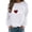 White, variant on Aayomet Plus Size Tops For Women Sweaters for Women Long Sleeve V Neck Solid Color Fashion Tops,White L