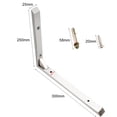 thumbnail image 2 of 12-inch Angle Bracket, L Shaped, Wall Mounting Shelf Support Corner Brace 2pcs, 2 of 4