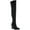 Black, variant on Marc Fisher Womens Meyana Faux Suede Pointed Toe Over-The-Knee Boots