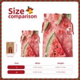 thumbnail image 3 of Naloa Refreshing Watermelon Slices Drawstring Christmas Bags, 3D Xmas Gift Bags, Christmas Wrapping Bags, Xmas Goodie Bags, Treat Pouch Bags, Party Favor Bags-, 3 of 9