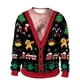 thumbnail image 4 of Suéter de cuello redondo con estampado nuevo de Navidad 2024 para amantes de los hombres y las mujeres Suéter feo de Navidad Blusas de otoño e invierno, 4 of 5