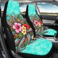 thumbnail image 3 of Uourmeti Octopus Tropical Floral, Stretch Stretchy Fabric Car Seat Protector Interior Decor Car Seat Covers for Auto and Truck, 3 of 12