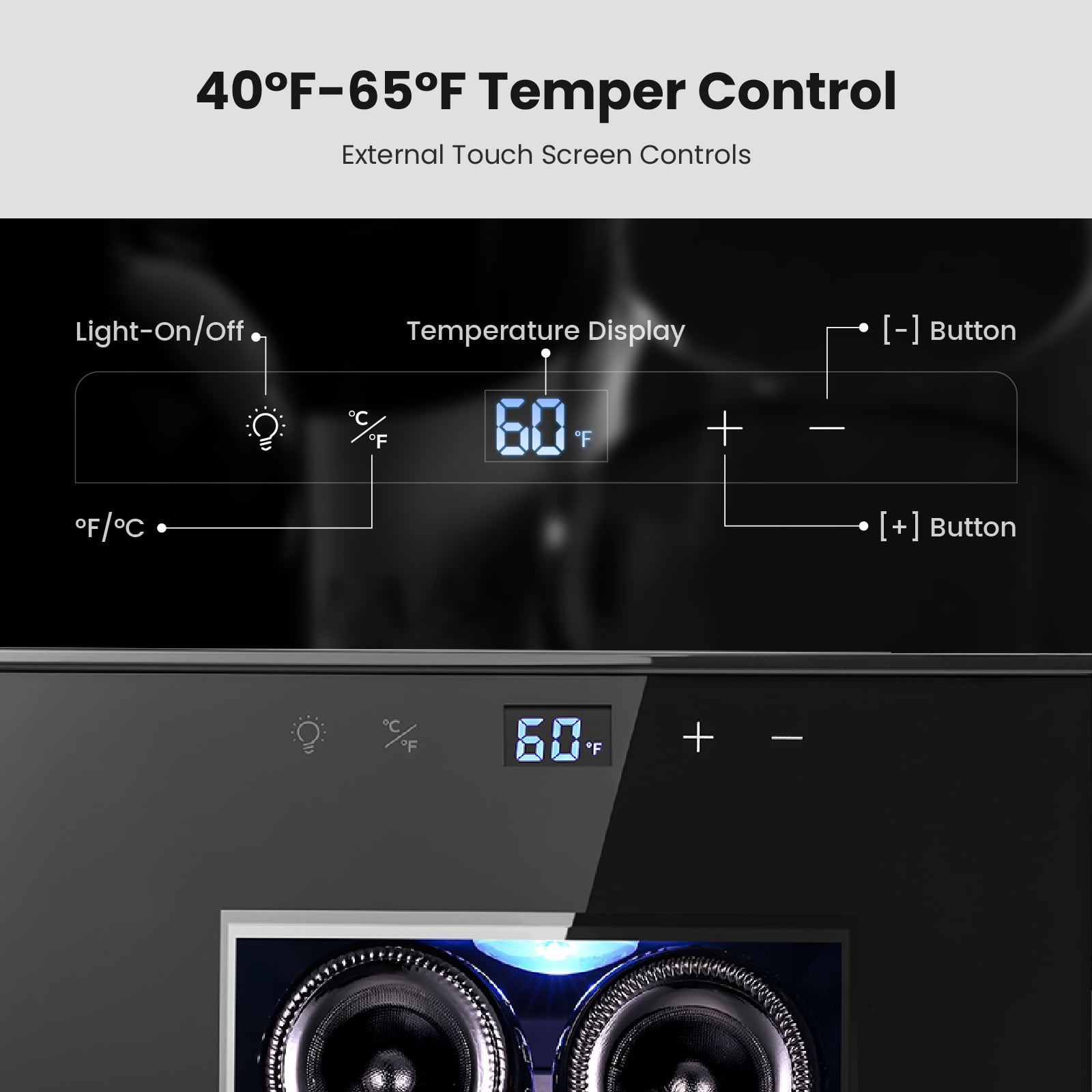Yeego 6 Bottle Wine Refrigerator Cooler, Freestanding Small Mini Wine Cellar with Digital Temperature Control Thermoelectric Wine Cooler, Countertop Wine Cooler for Wine Enthusiasts, Black