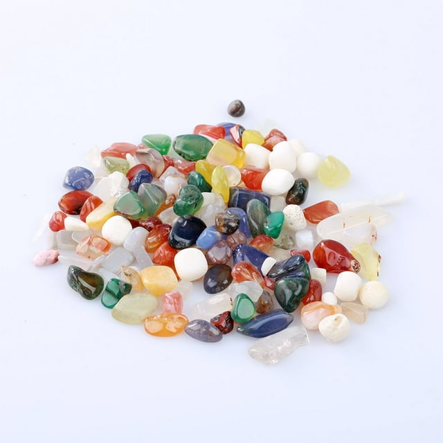 Sachet 1 Sac 100g Pierres Gobelets Forme Irrégulière Colorée Perles Gemmes