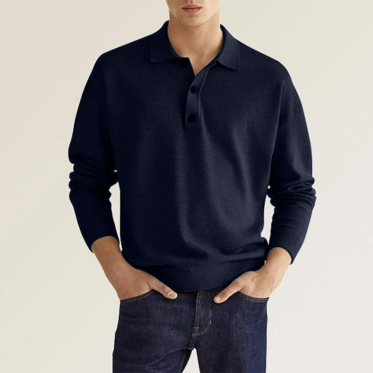 Mens collared henley shirt hotsell