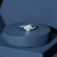 thumbnail image 5 of Rosec Jewels Pear Shaped Solitaire Moissanite Bypass Engagement Ring with Side Stones (1.25 CT), 18K White Gold, US 12.50, 5 of 8