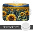 thumbnail image 2 of Sikiie Starry Sky Moon Sunflower Print Flannel Anti-slip Floor Mat 16x24in, Thickened Dustproof Entrance Door Mat Floor Mat for Kitchen, Bathroom, Laundry Room, 2 of 7