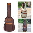 thumbnail image 1 of Bolsas de bajo de guitarra eléctrica perfecl Estuche de transporte con correas ajustables Mochila Bolso de almacenamiento Estuche suave acolchado Bolsa CAFÉ, 1 of 8