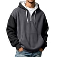 thumbnail image 3 of Gyexs Quarter Zip Pullover Men Hoodie Oversized Half Zip Hoodies with Pocket Long Sleeve Tops, 3 of 6
