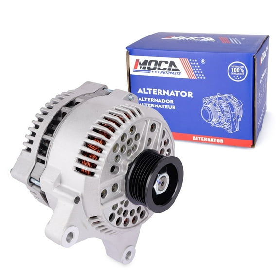 MOCA AUTOPARTS New Alternator Fit for 2001-2003 Ford F-150 5.4L & 1996-1997 Lincoln Town Car 4.6L & 1995-1999 Mercury Grand Marquis 4.6L, w/ D shaped Alt Plug, for 130 Amp ONLY