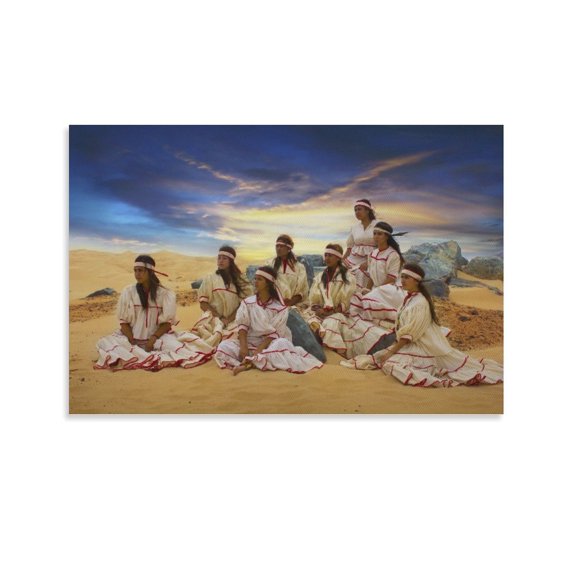 Raramuris Native Chihuahua Mexican Canvas Art Poster And Wall Art Picture Print Modern Family Bedroom Decor Posters,Unframe-style,20x30inch(50x75cm)