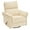 Beige, variant on Oversized Recliner Chair, 26" Extra Wide 360° Swivel Rocker Recliner with Adjustable Headrest, Chenille Glider Rocking Nursery Chair with Overstuffed Armrest, Lumbar Support, Beige