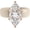 Nude and Rose Gold, variant on Silicone Ring – 14×7 mm Marquise Cut CZ | Patent-Pending Design - GlowStone Collection