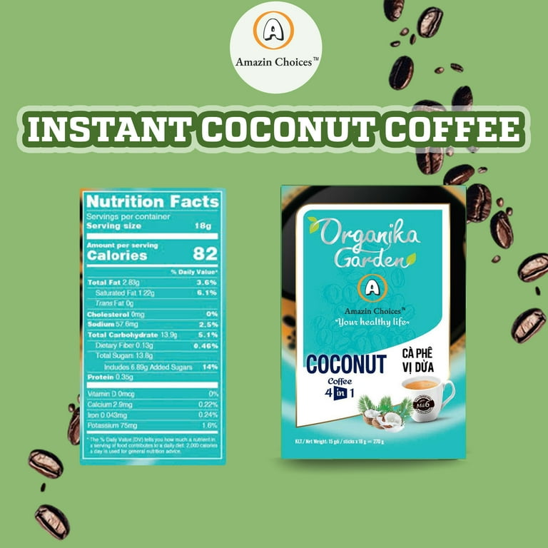 Amazin Choices 4-in-1 Vietnamese Instant Coconut Coffee with
