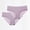 Purple, variant on Womens Purple Seamless Panties No Show Underwear 2-Pack, Low Rise for Workout & Everyday Comfort, Scalloped Edge,Size L