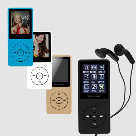 MP3 Player 8GB Music Player USB Support 64 GB Micro SD/FM/E-Book/Clock/Recorder, (Best Audio Player For Windows 7 64 Bit)