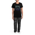 thumbnail image 4 of CafePress - Dachshund Lattice Women's Dark Pajamas - Women's Short Sleeve Print T-Shirt and Pants Dark Cotton Pajama Set, 4 of 7