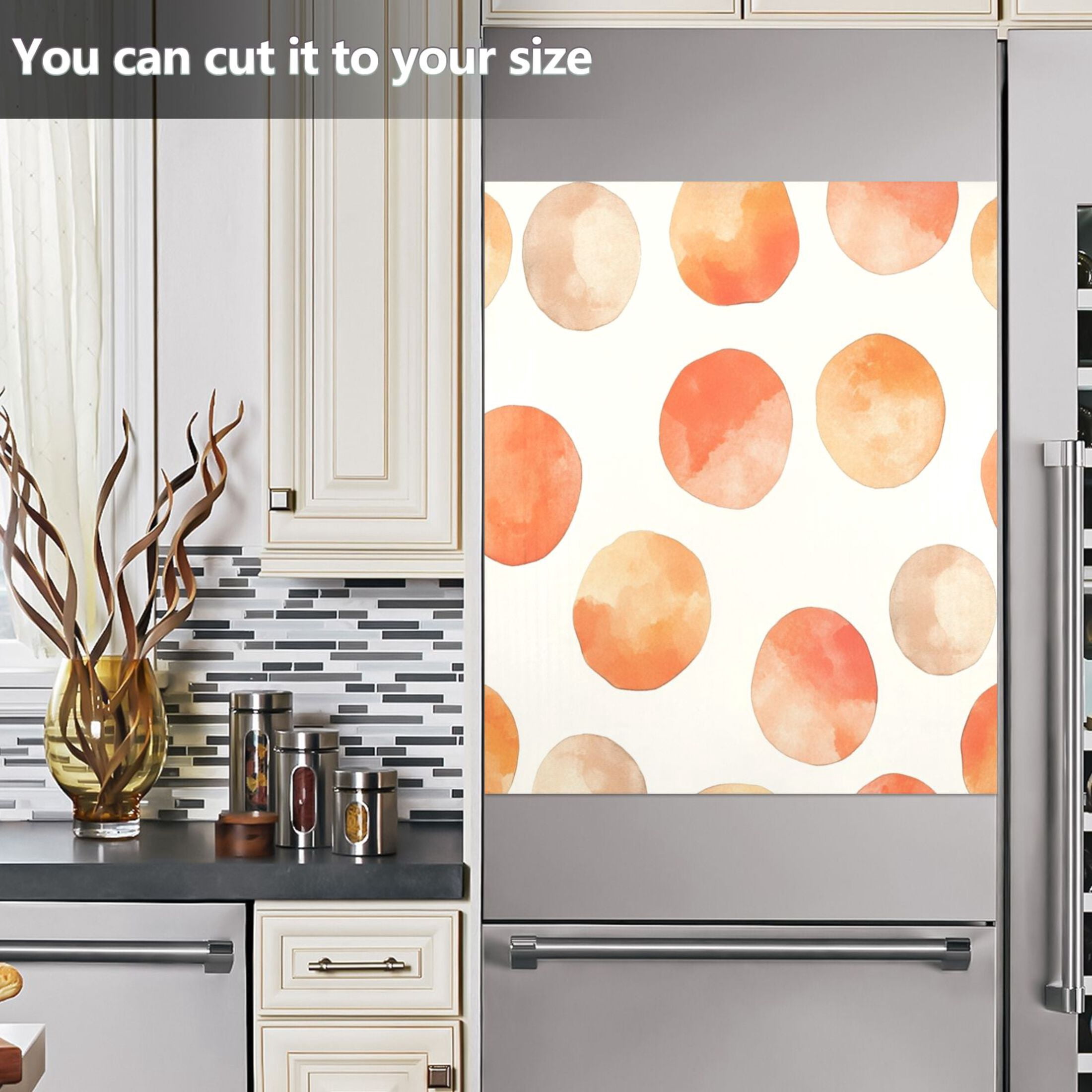 Dishwasher Magnetic Sticker 23x26 Inch Refrigerator Magnetic Sticker Washing Machine Magnetic Sticker Kitchen Panel Magnetic Sticker Home Decor Super Cute Dots