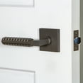 thumbnail image 2 of Viaggio Qadcon-Reb_Prv_234_Rh Quadrato Right Handed Solid Brass Privacy Door Lever Set -, 2 of 7