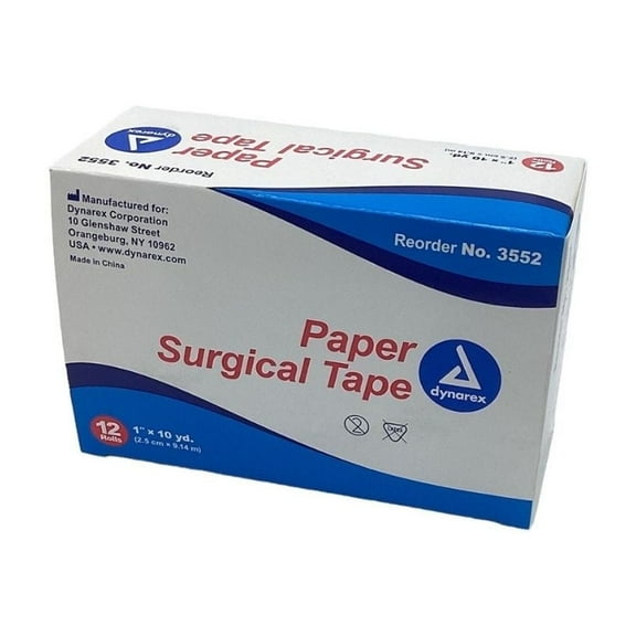 MMBM Dynarex Hypoallergenic Surgical Adhesive First Aid Tape, 2 Count, 1 Pack