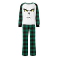 thumbnail image 2 of Conjuntos de pijamas navideños familiares a juego Grinch 2024, pijama de Grinch con parte superior y pantalones de pijama a cuadros, pijama de Grinch para niños y adultos para la familia, Hombres M, 2 of 4