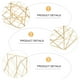 thumbnail image 4 of Estante de almacenamiento de tres niveles para archivos de oficina con marco de clasificación de escritorio de hierro, 4 of 7