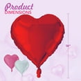 thumbnail image 6 of 4E's Novelty 15 pack Heart Foil Balloons, Red/Pink/White, Valentine's Decor for Weddings, 6 of 10