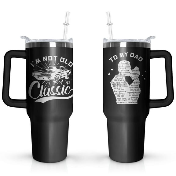 Inspirational Gifts for Men, Sometimes You Forget You're Awesome 40 Oz Tumbler with Handle and Straw, Birthday Gifts for Him Husband Dad and Boyfriend