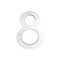 thumbnail image 2 of Montague Metal Products 24" Brushed Aluminum Floating or Flat Modern House Numbers 0-9 - 8, 2 of 6