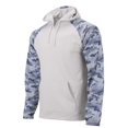 thumbnail image 2 of Paragon  Tahoe Camo Fleece Hooded Sweatshirt, Aluminum & Navy - Medium, 2 of 3