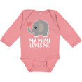 thumbnail image 3 of Inktastic My Mimi Loves Me Grandchild Boys or Girls Long Sleeve Baby Bodysuit, 3 of 5