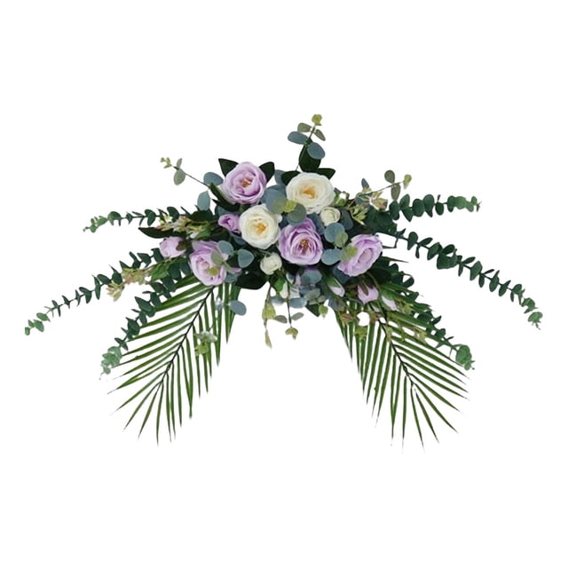 Fondo decorativo floral artificial Arreglo central multiusos para Violeta