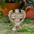thumbnail image 5 of SCNOR Easter Cemetery Decorations, Praying Hands and Cross Resin Wreath Grave Ornament, Beige Easter Memorial Decor for Outdoor Gravesite, 5 of 6