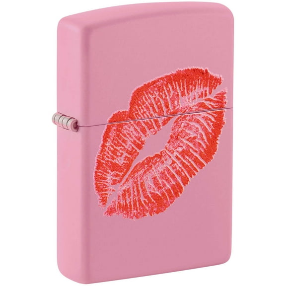 Zippo 46470 Smooches Design Matte Pink Windproof Pocket Lighter