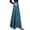 Blue, variant on BAETEUY Women Maxi Skirt Elastic High Waist Large Hem A-Line Long Skirt with Pockets Solid Color Office Lady Skirt
