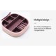 thumbnail image 3 of Puntoco Caja de almacenamiento de joyería portátil Caja de joyería de viaje Niña Lápiz labial Collar Pendientes Caja de joyería multifuncional, Almacenamiento en el hogar, 3 of 4