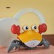 thumbnail image 2 of Cangrejo Rastrero LED Tummy Time Cangrejo gateando Evitar obstáculos Juguete sensorial para bebés con música (naranja), 2 of 5