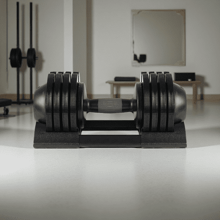 52lbs Adjustable Dumbbell Set with 5-in-1 Weight Settings, Rubber Coated Quick Change Dumbbells for Home Gym Strength Training