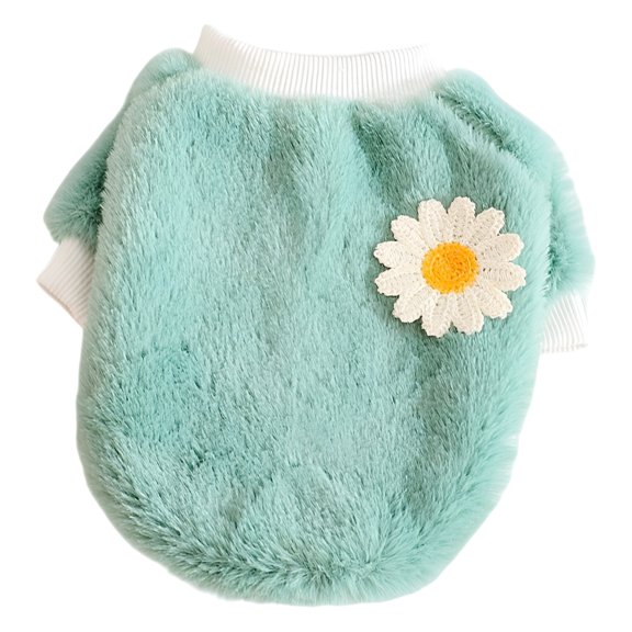 TELOLY 1Pcs Dog Sweater,Polyester Dog Coats for Medium Dogs,Small Dog Sweater,Green,Xl