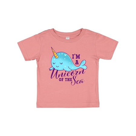 

Inktastic Cute Narwhal I m a Unicorn of the Sea Gift Baby Girl T-Shirt