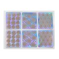 thumbnail image 3 of 12 Sheets Stripes Wavy Hollow Printed Stamp Nail Art Templates Manicure Tool, 3 of 7
